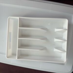 Room Essentials White Utensil Tray